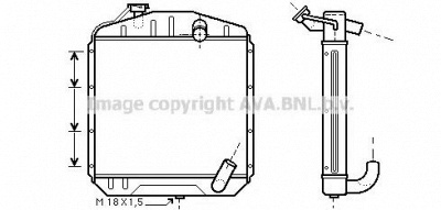 AVA QUALITY COOLING me2130 -  Радиатор, охлаждение двигателя